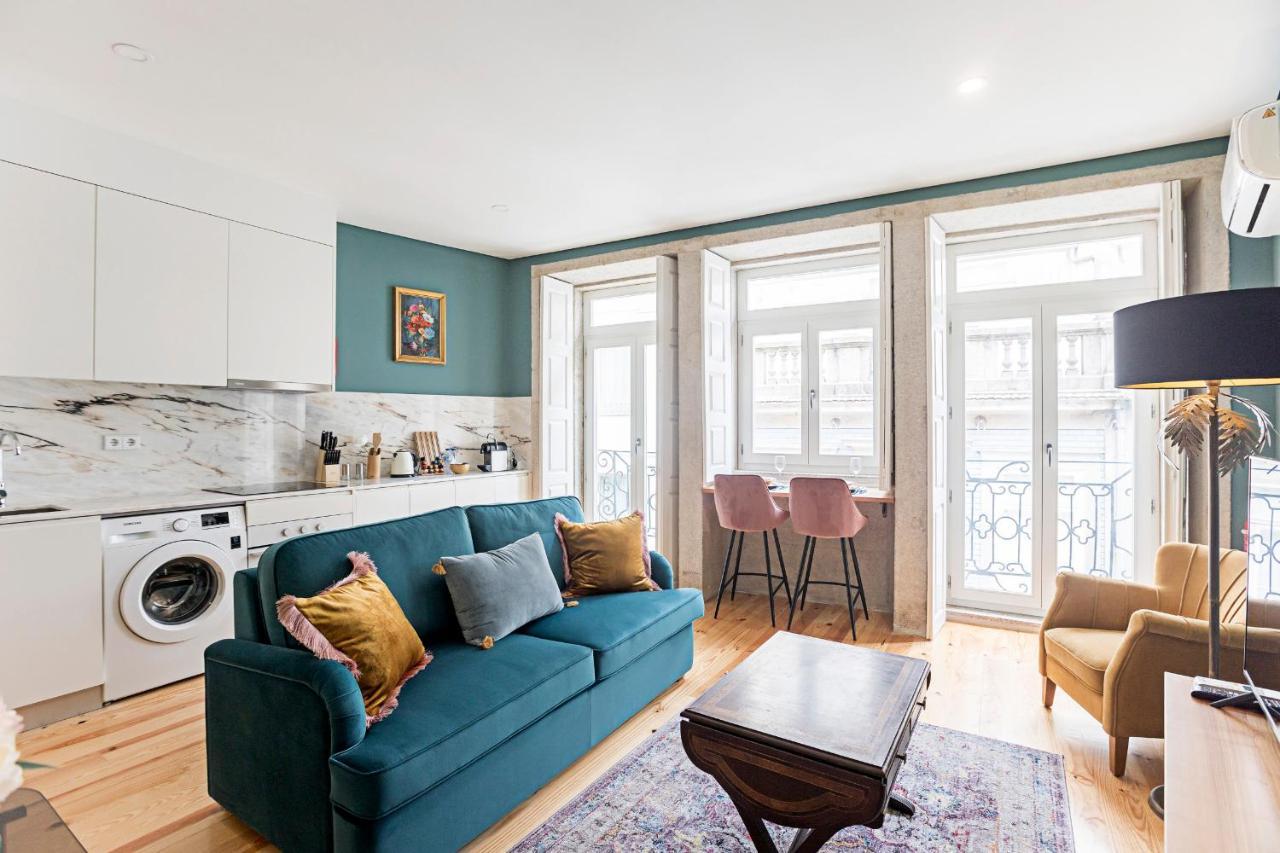 Turquoise Central Flat W Ac & Balcony By Lovelystay OOporto Extérieur photo